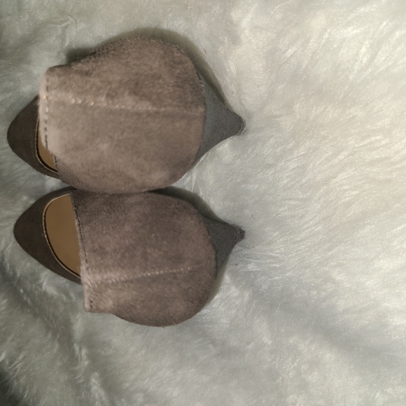 Kors Michael Kors Size 7 M Brown Suede MaryJane Wedge Shoes - Picture 4 of 8